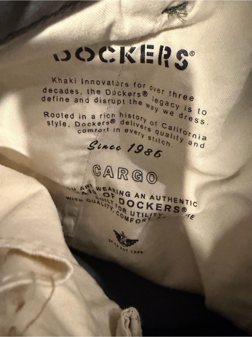 Dockers Gray Straight Fit Utility Cargo Pants W33 L30 - Picture 3 of 6
